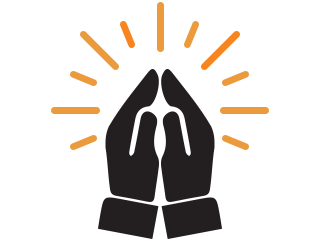 Praying hands icon